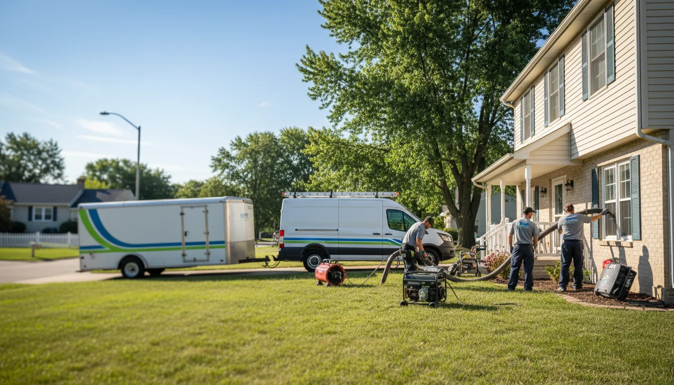 Flooded Basement Restoration And Cleanup With Repair in North Fairfield, OH near me